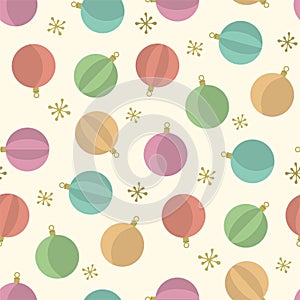 Merry Christmas tree toys pattern Happy new year holidays elements background. Merry Christmas background